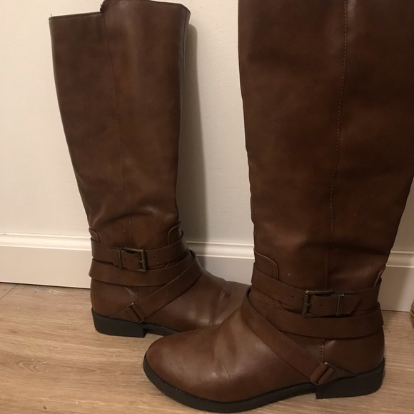 Style & Co. Shoes - Knee high brown leather boots